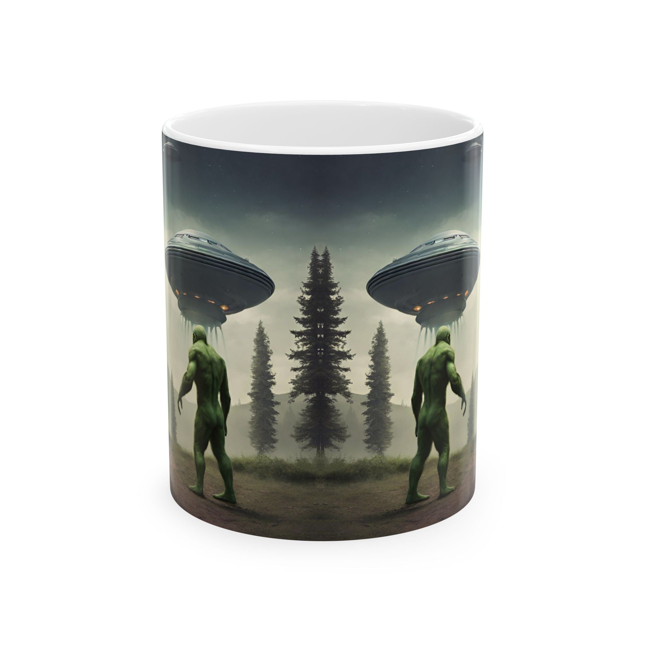 Funny Coffee Bigfoot Mug Alien Mug Believe Ceramic 11oz Cute Sasquatch Gift Cup