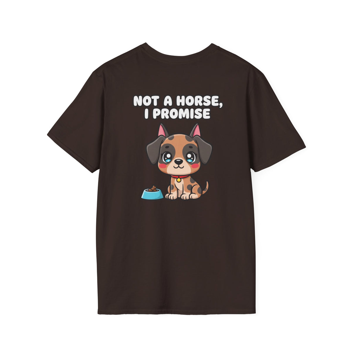 Cute Great Dane Shirt Not A Horse, I Promise Funny Dog Lover Unisex Softstyle Tee Gift