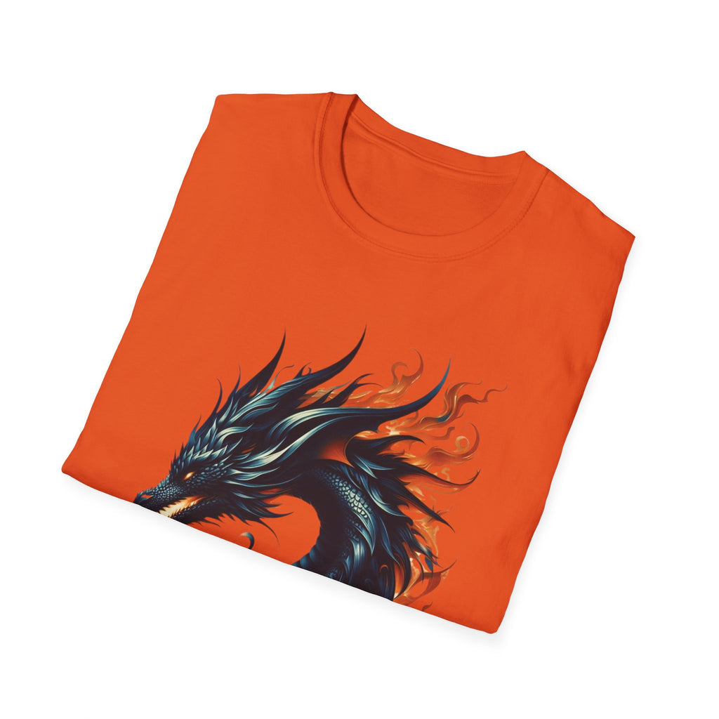 Dragon T-shirt Mens Graphic Tee Clothing Apparel Chinese Symbol Unisex Softstyle