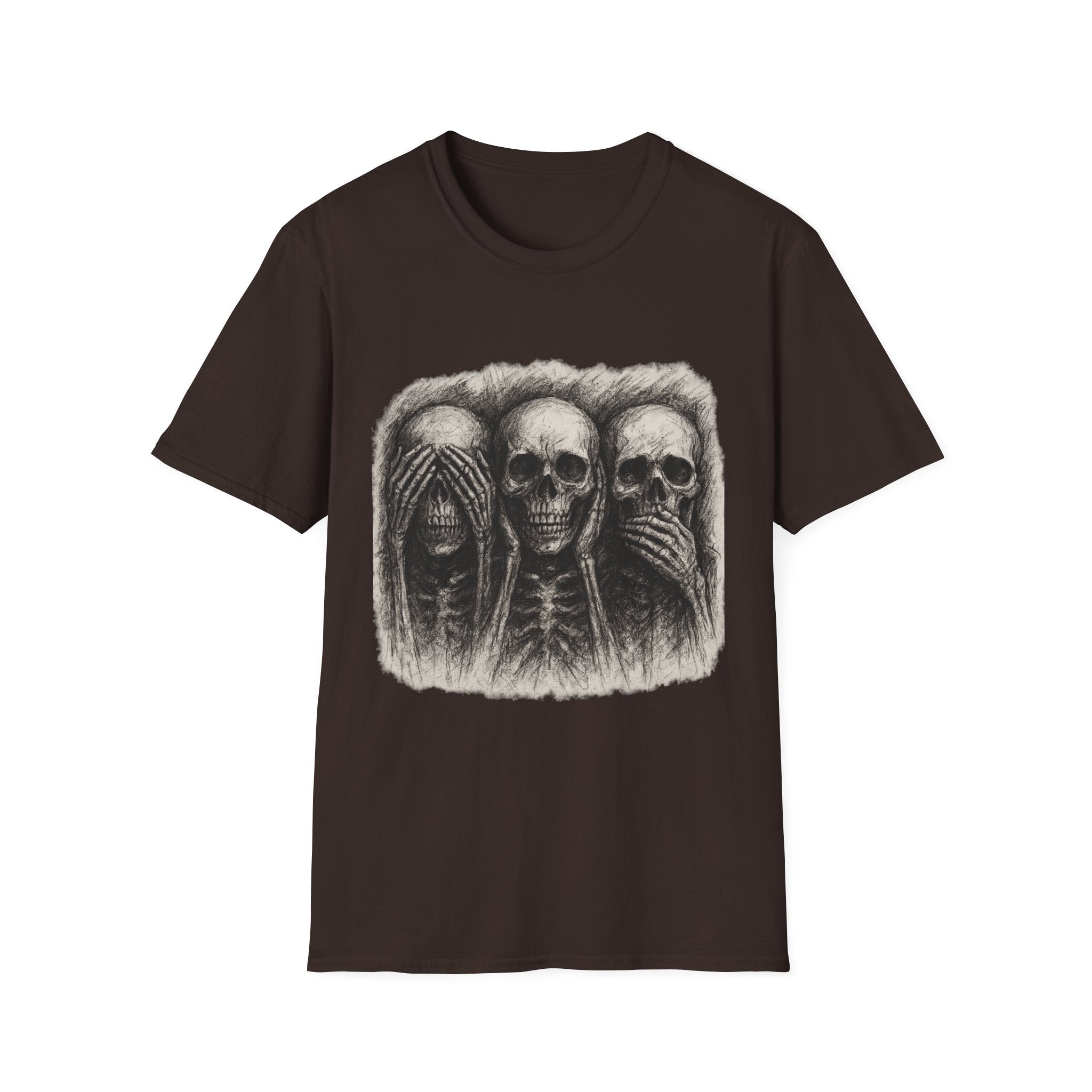 Mens Skull T-shirt Graphic Tees Skeleton Apparel Clothing Skulls Accessories Best Gift