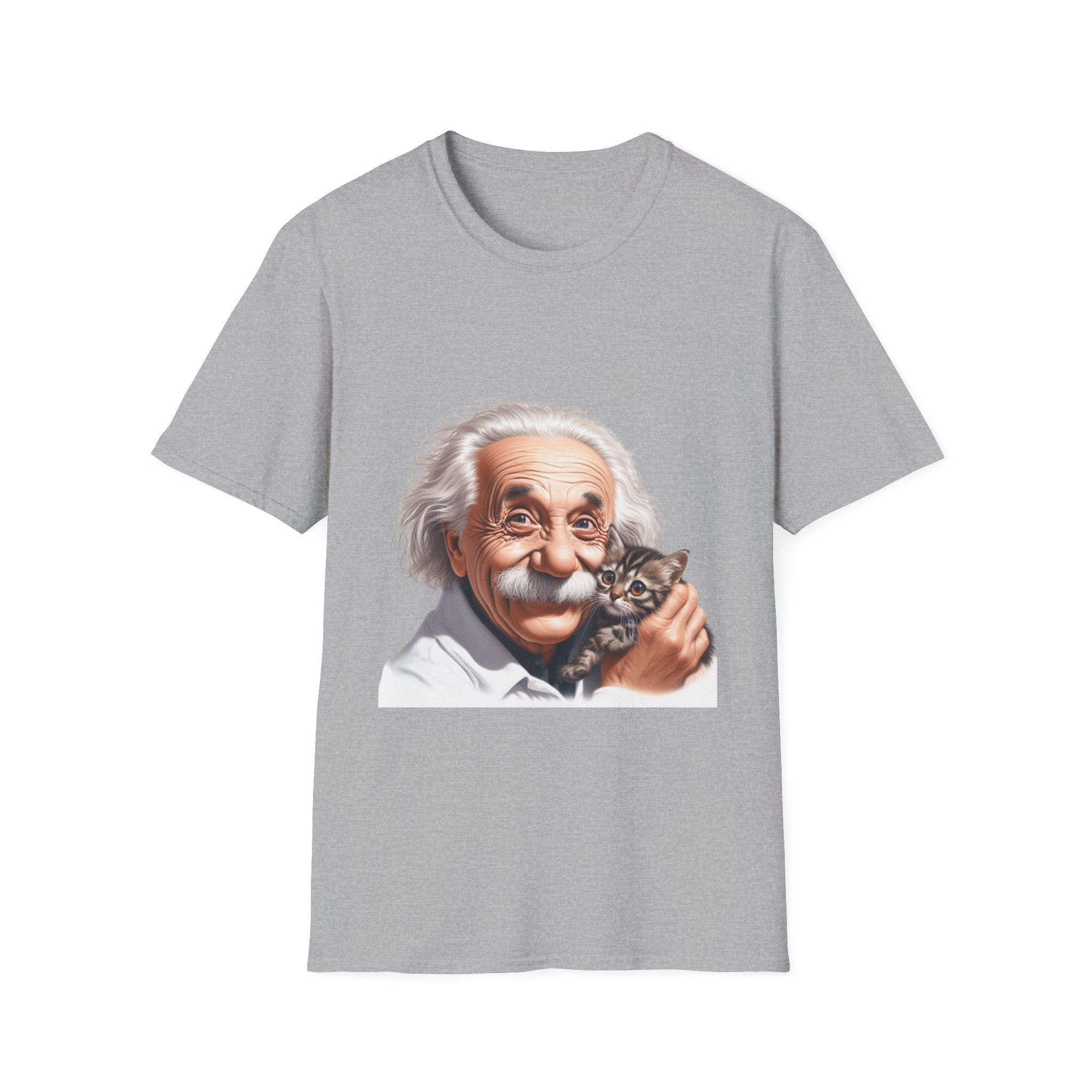 Funny Albert Einstein T-Shirt Unisex Softstyle T-Shirt Cotton Unique Gift German