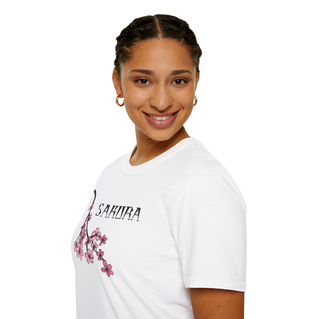 Sakura T-Shirt Japanese Art Shirt Unisex Softstyle Cherry Blossom Flower T-shirt