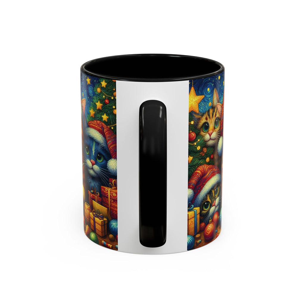 Christmas Mug Cats Mug Mom Lover Van Gogh Art Gift Funny Coffee Tea Ceramic Cup