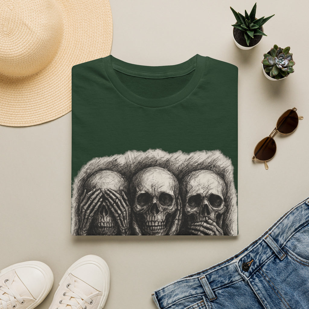 Mens Skull T-shirt Graphic Tees Skeleton Apparel Clothing Skulls Accessories Best Gift