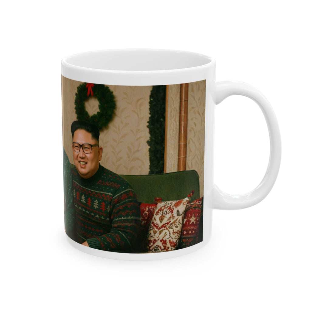 Funny Christmas Donald Trump Kim Putin Ceramic Coffee Cup Tea Mug Unique Gift