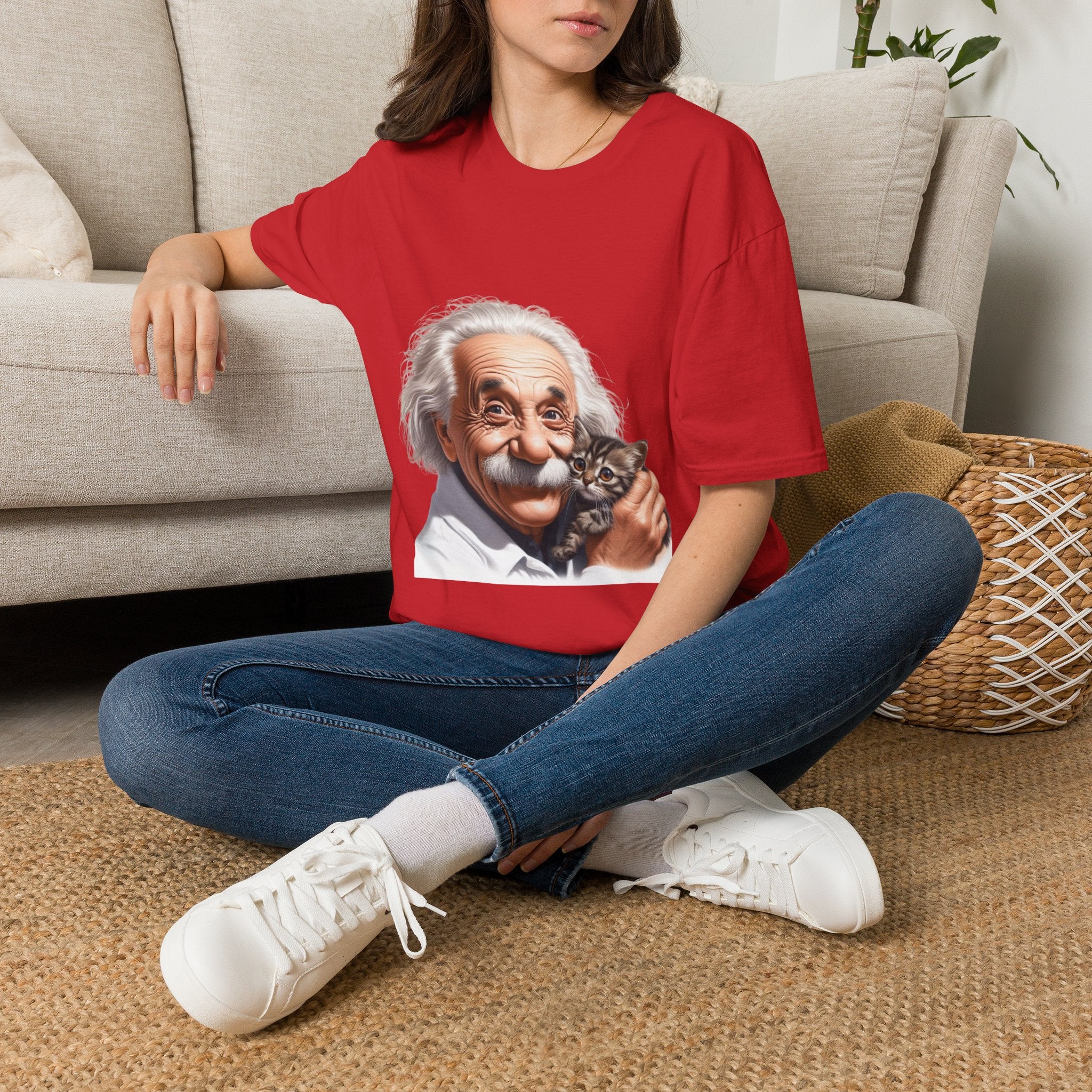 Funny Albert Einstein T-Shirt Unisex Softstyle T-Shirt Cotton Unique Gift German