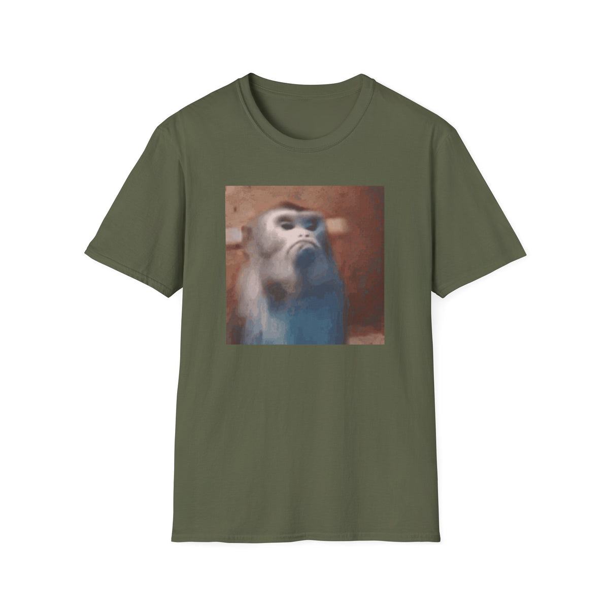 Funny Offended Monkey T-Shirt Viral Internet Meme Shirt Unisex Softstyle Gift
