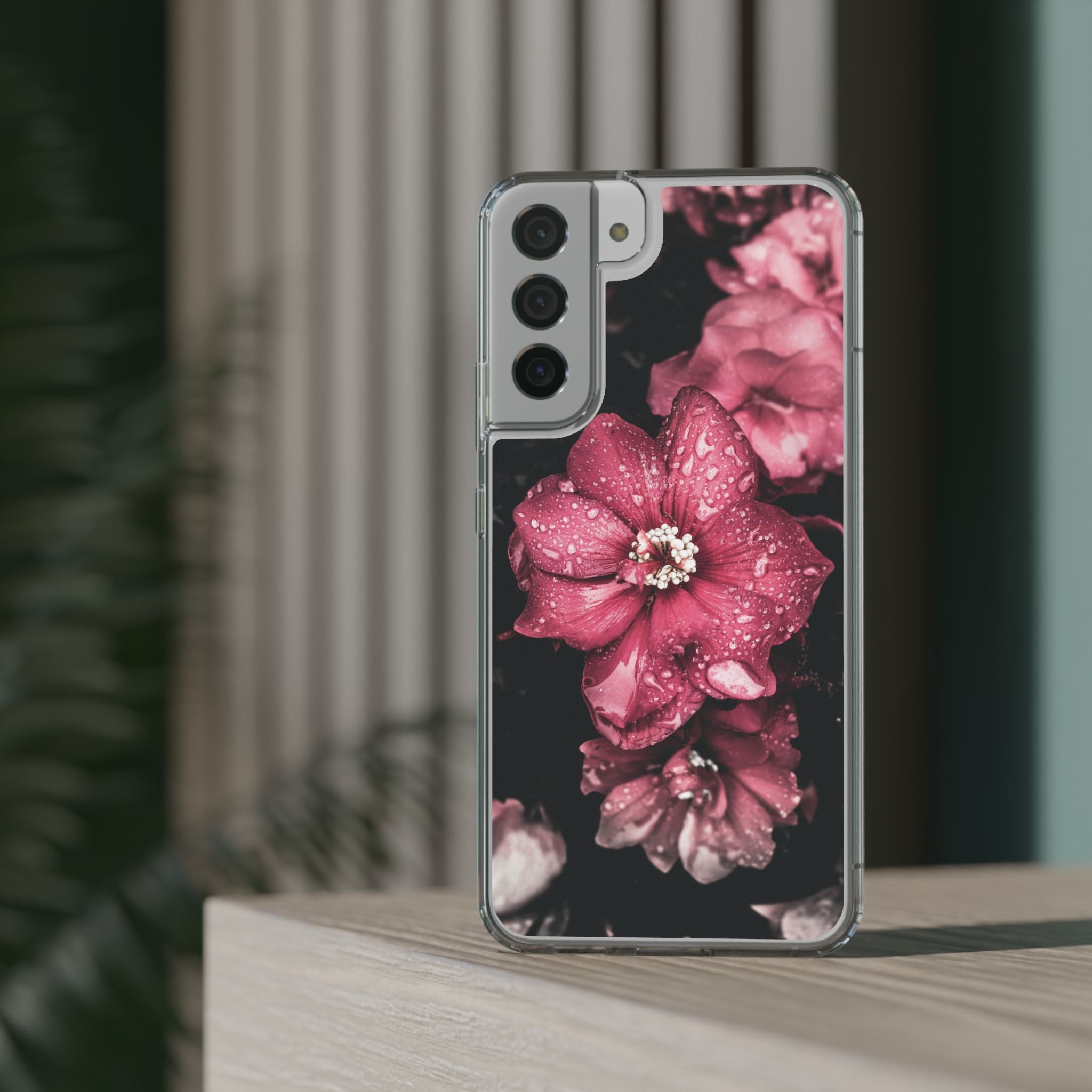 Pink Flowers Clear Cases iPhone Case Samsung Phone Case Unique Gift Cute Phone Cover Unique iPhone 17 Pro Max Phone Case