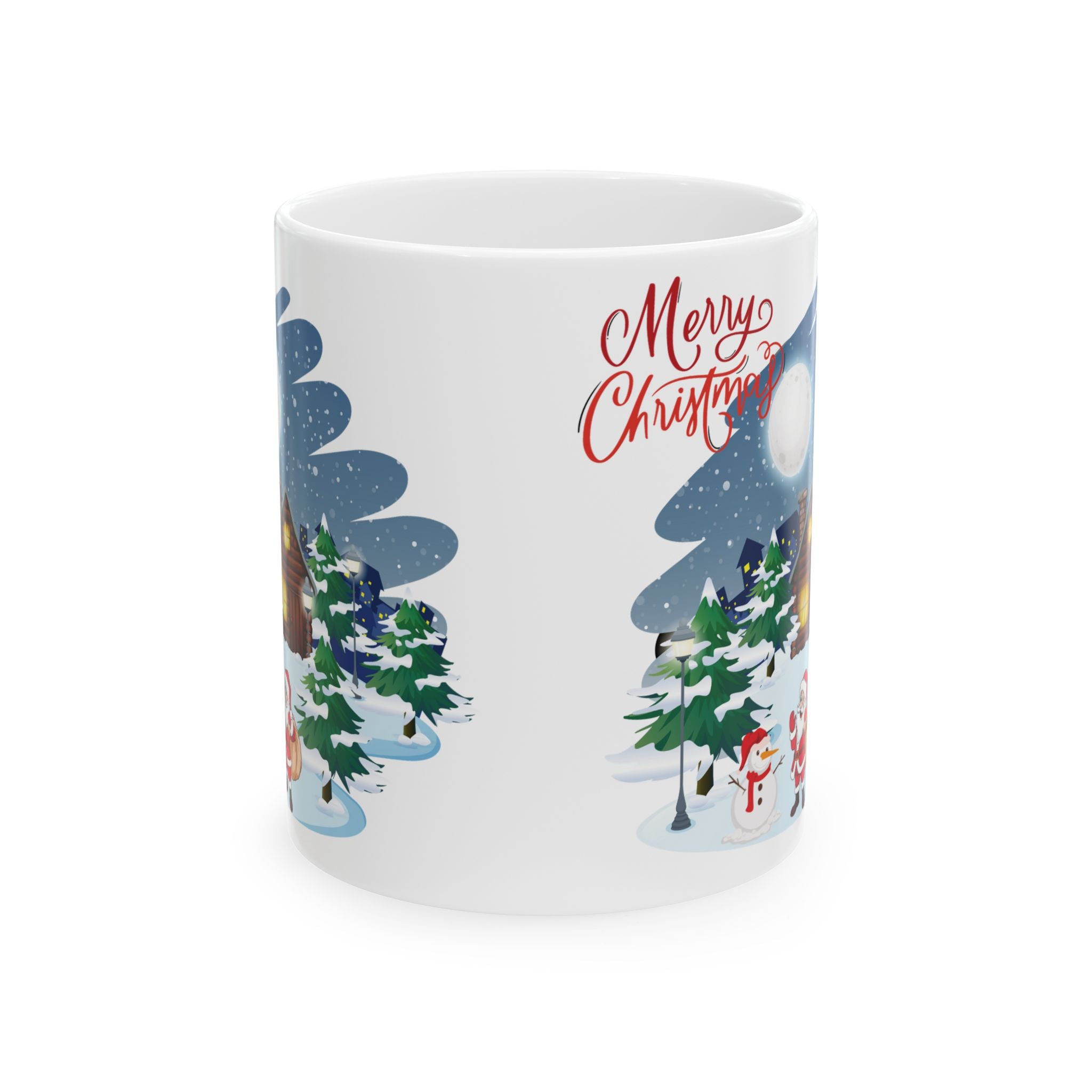 Christmas Mug Funny Santa Claus Mug Unique Cute Coffee Cup Snowman Mug Gift Kids 11oz