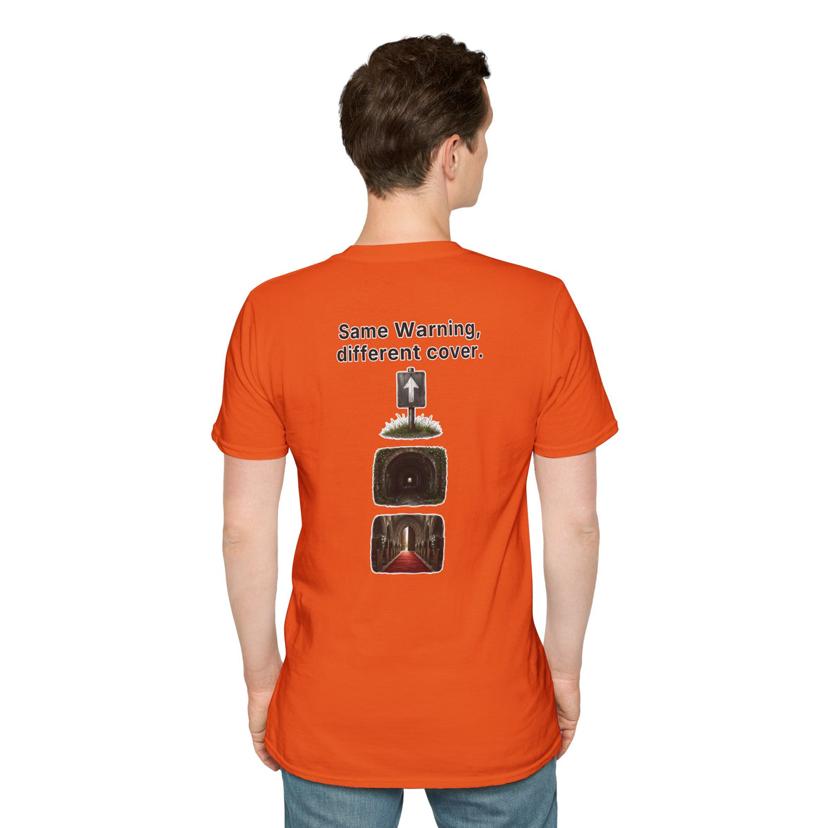 Funny Marriage T-Shirt Same Warning Different Cover Dead End Road Wedding Humor Shirt Groom Bachelor Party Tee