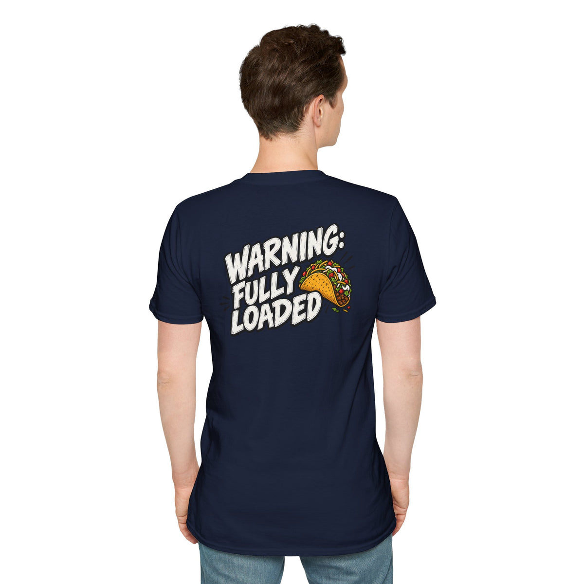 D0ark Humor Funny Taco Shirt Warning Fully Loaded Novelty Food Lover Graphic Tshirt Tee Unique Gift