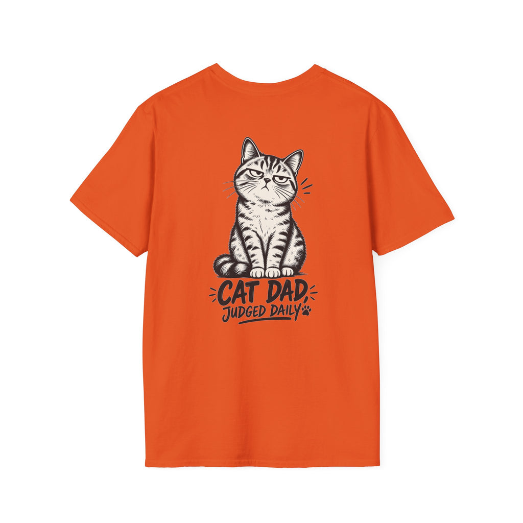 Cat Dad Shirt Judged Daily Funny Cat Lover Graphic Tee Dark Humor Tee Unique Gift Funny Tshirt