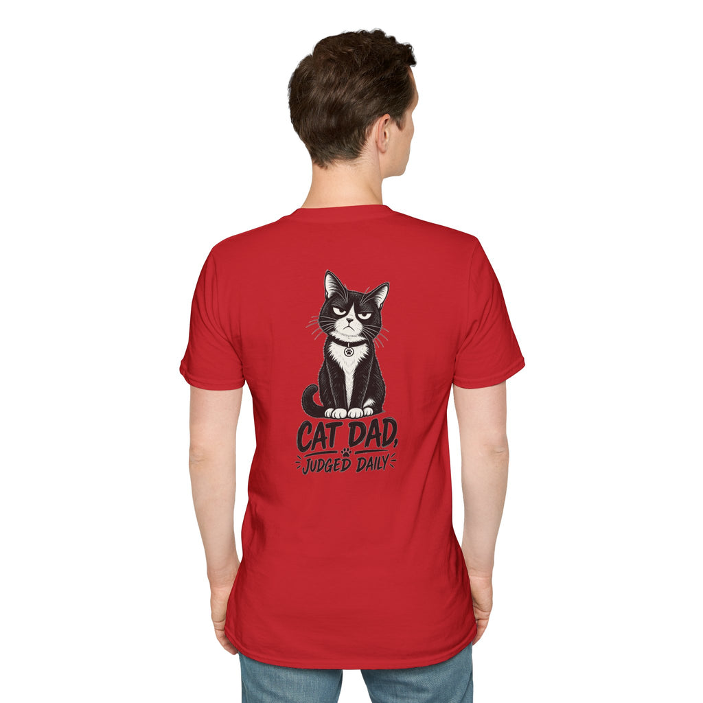 Cat Dad Shirt Judged Daily Funny Cat Lover Graphic Tee Dark Humor Tee Unique Gift Funny Tshirt