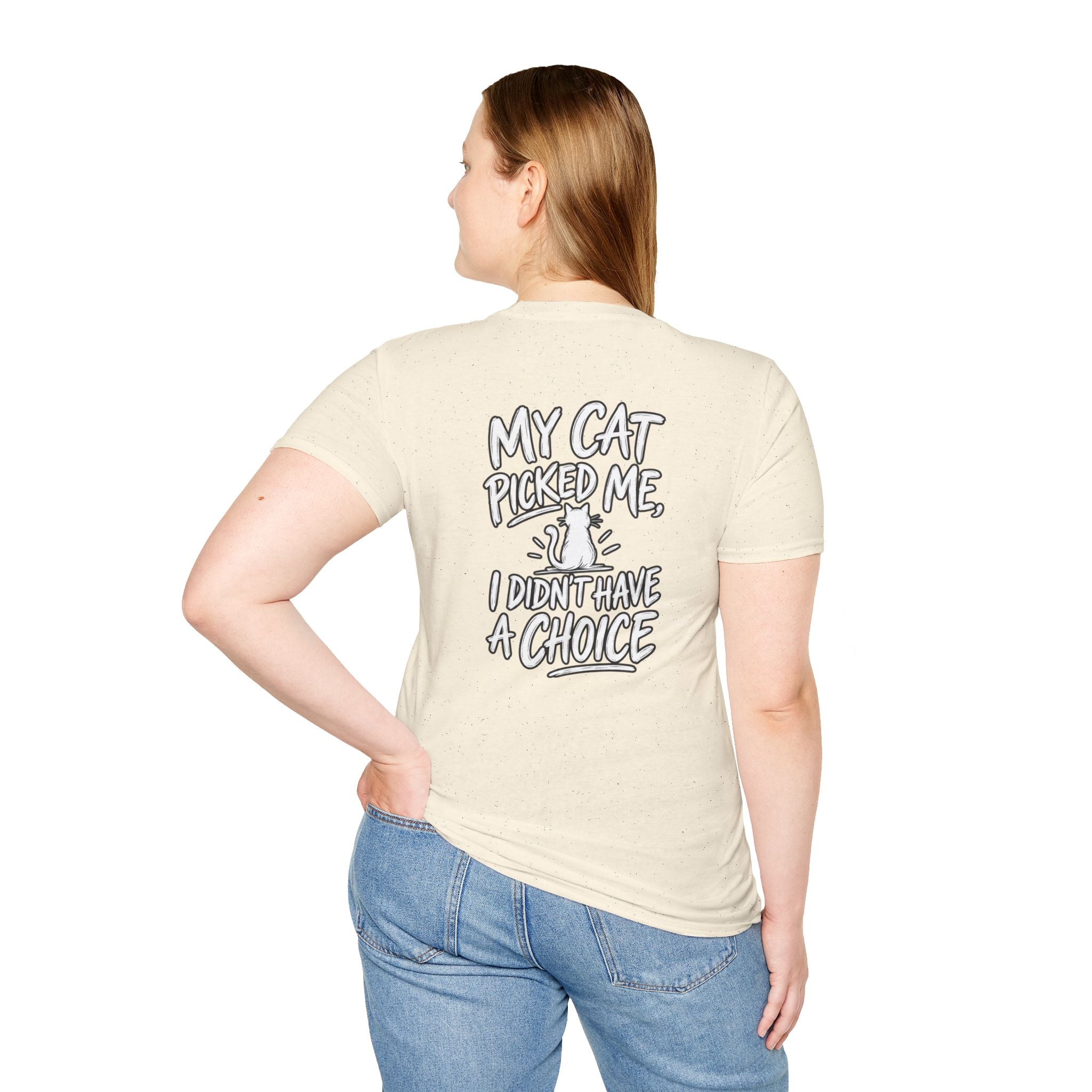 Cat Dad Shirt My Cat Picked Me Dark Humor Sarcastic Graphic Tee Unique Gift Funny Tshirt