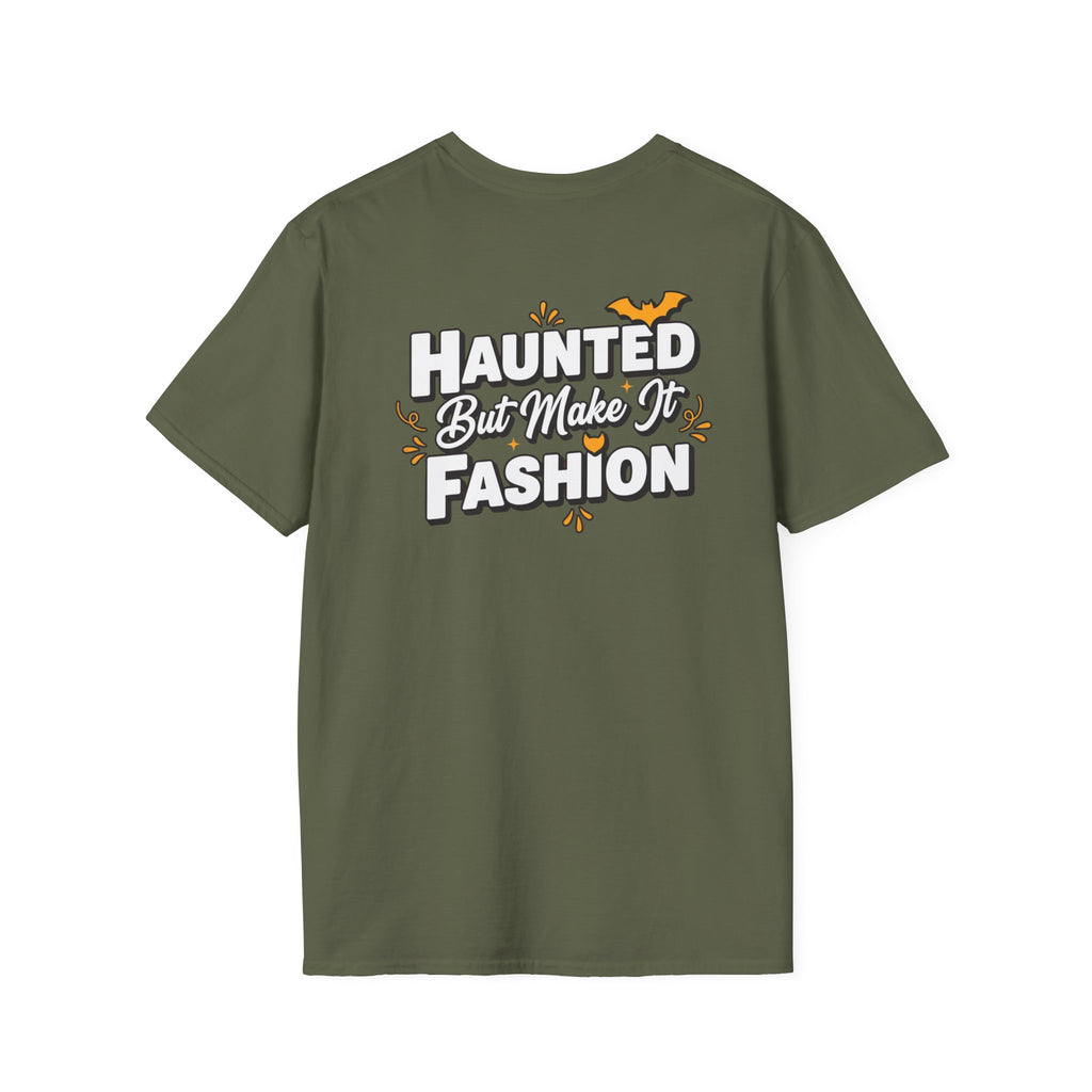 Dark Humor Halloween Shirt Haunted But Make It Fashion Funny Sarcastic Unisex Softstyle Tee Adult Halloween Gift