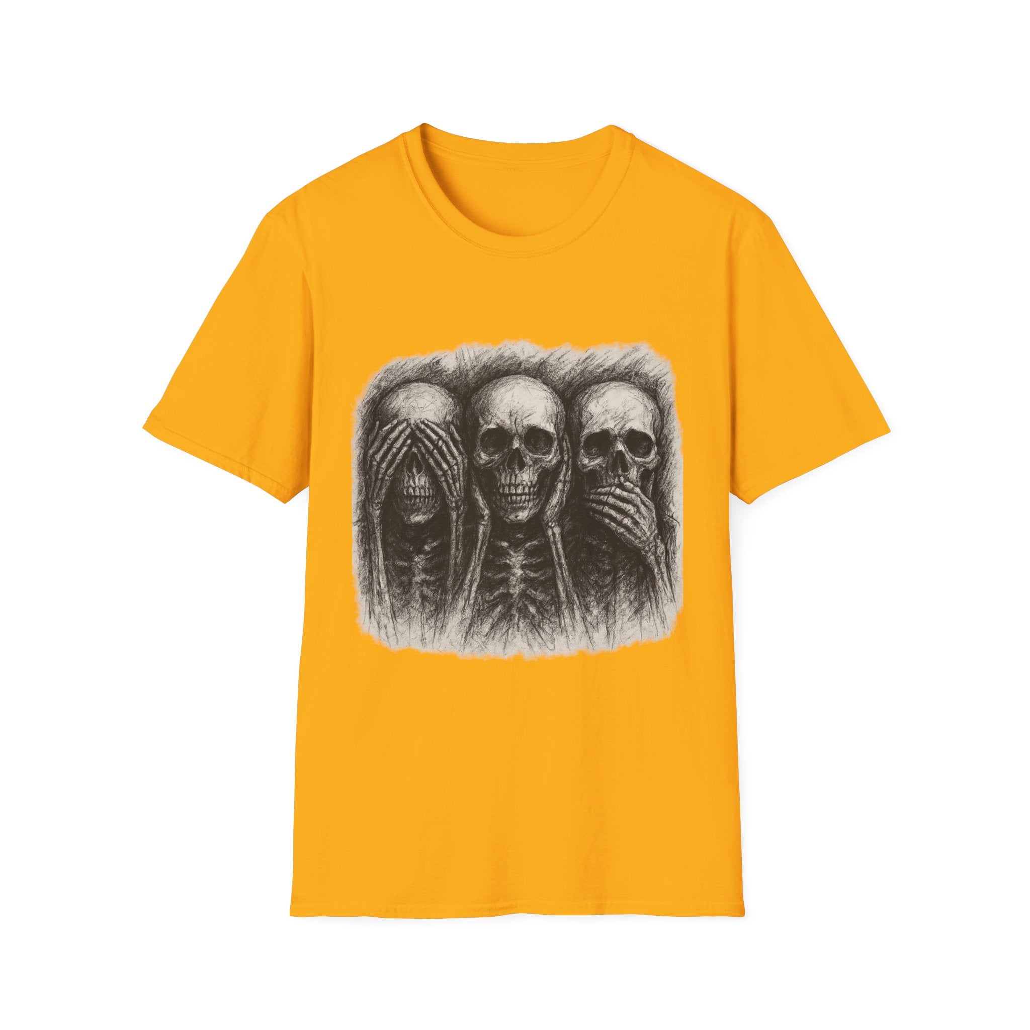 Mens Skull T-shirt Graphic Tees Skeleton Apparel Clothing Skulls Accessories Best Gift