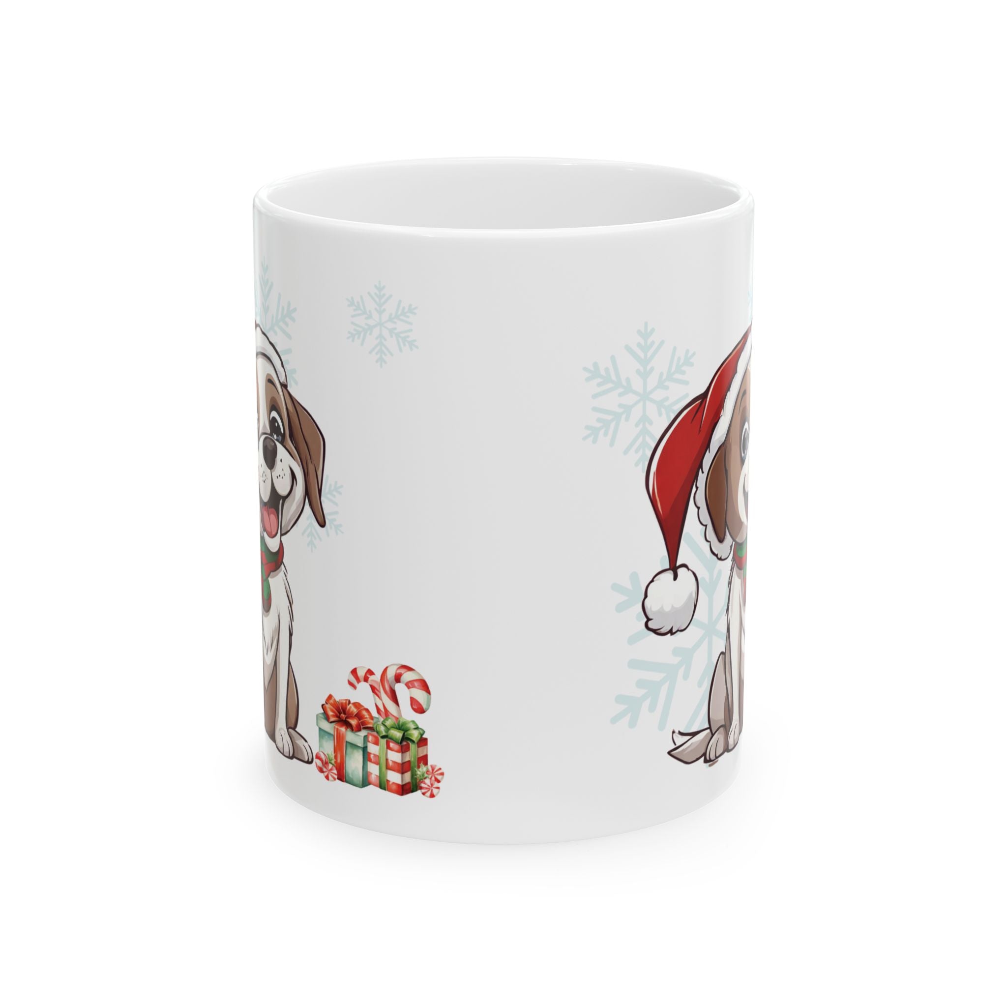 Christmas Mug Dog Mug Unique Love Gift Funny Cute Coffee Cup Holiday Tea Mug Kid