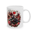 3D Japan Sakura Ninja Cup Flag Knight Samurai Dragon Art Flower Unique Gift Mug
