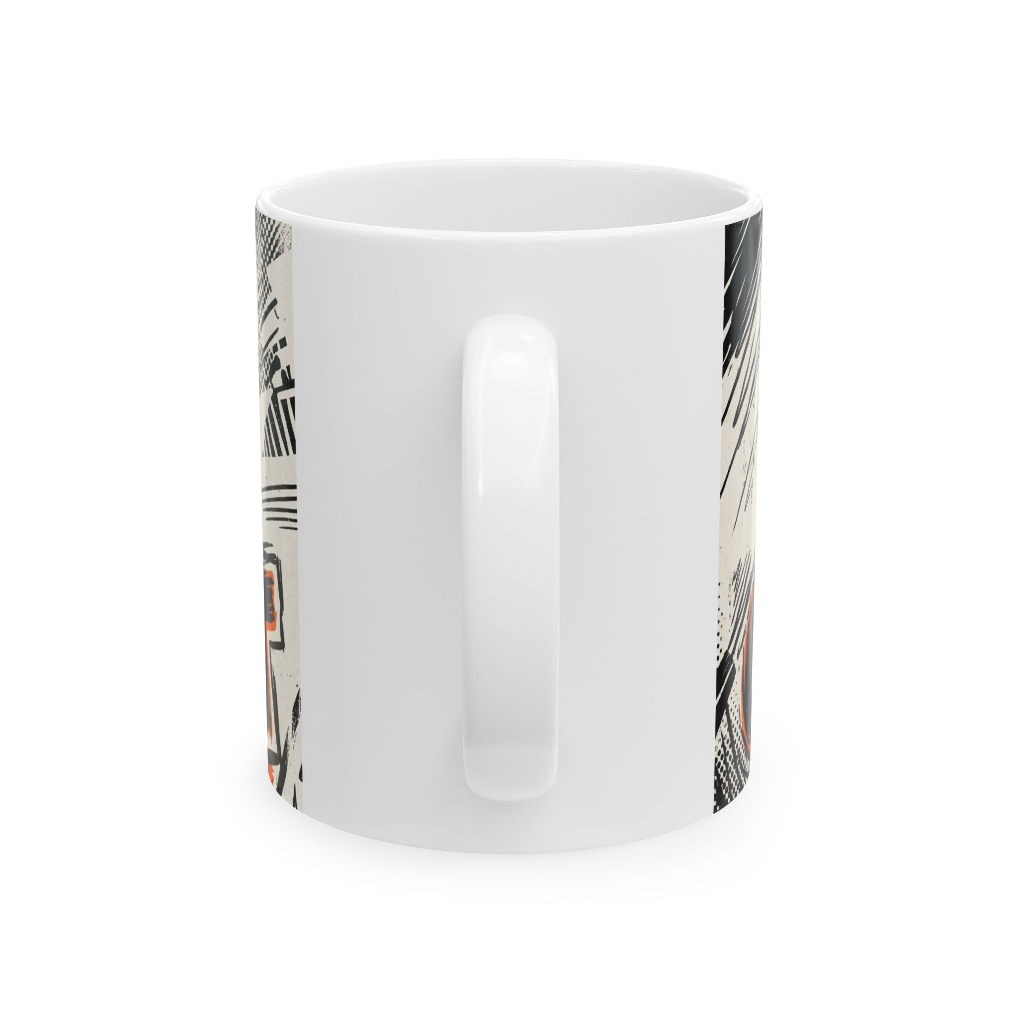 Cat Mom Coffee Mug Minimalist Line Art Cat Lover Gift Funny Ceramic Cup Tea Cup 11oz 15oz Best Gift for Mothers Animal Lovers