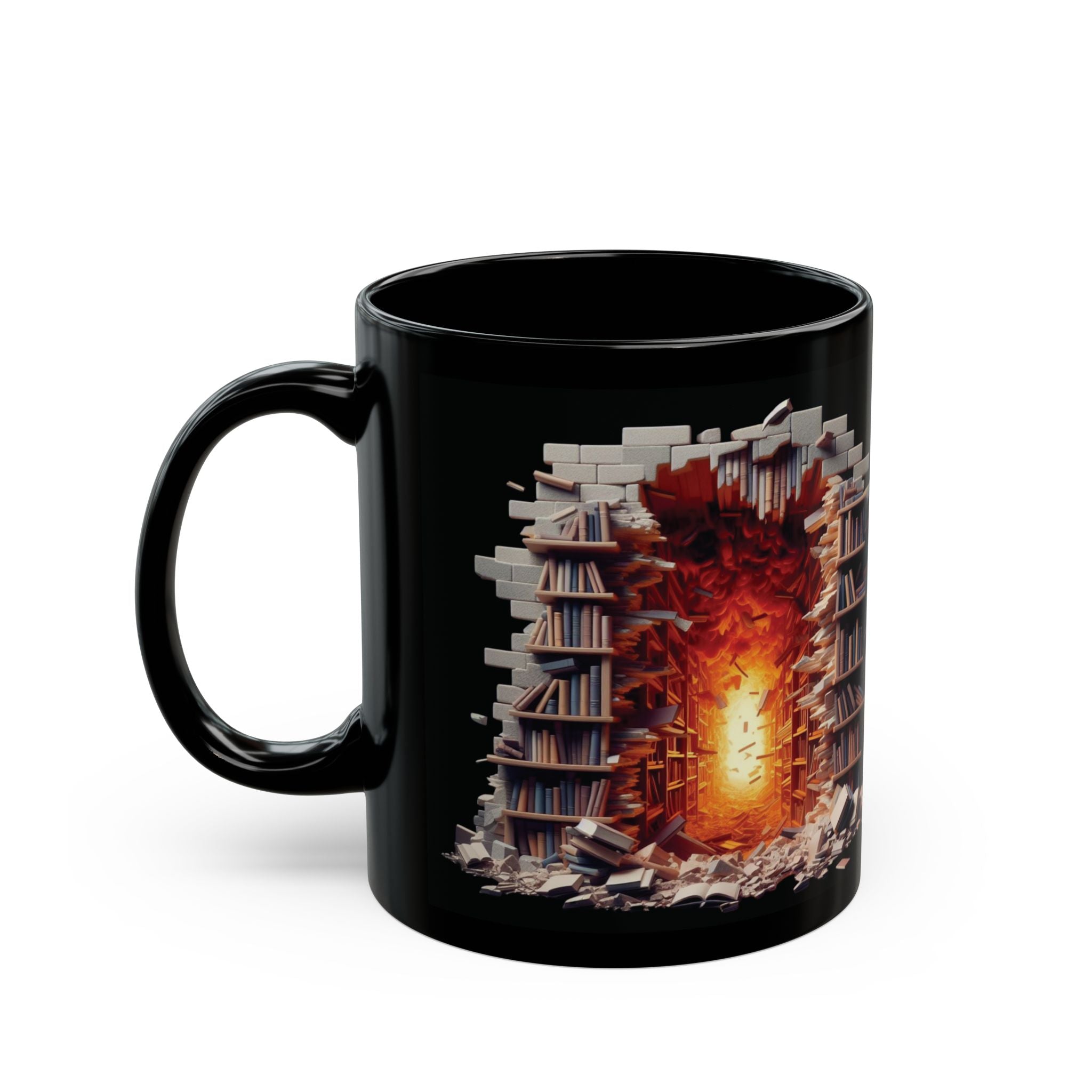 3D Bookshelf Mug-Library Book Shelf Mugs Book Lover Ceramic Mug Shelf Cup Gifts