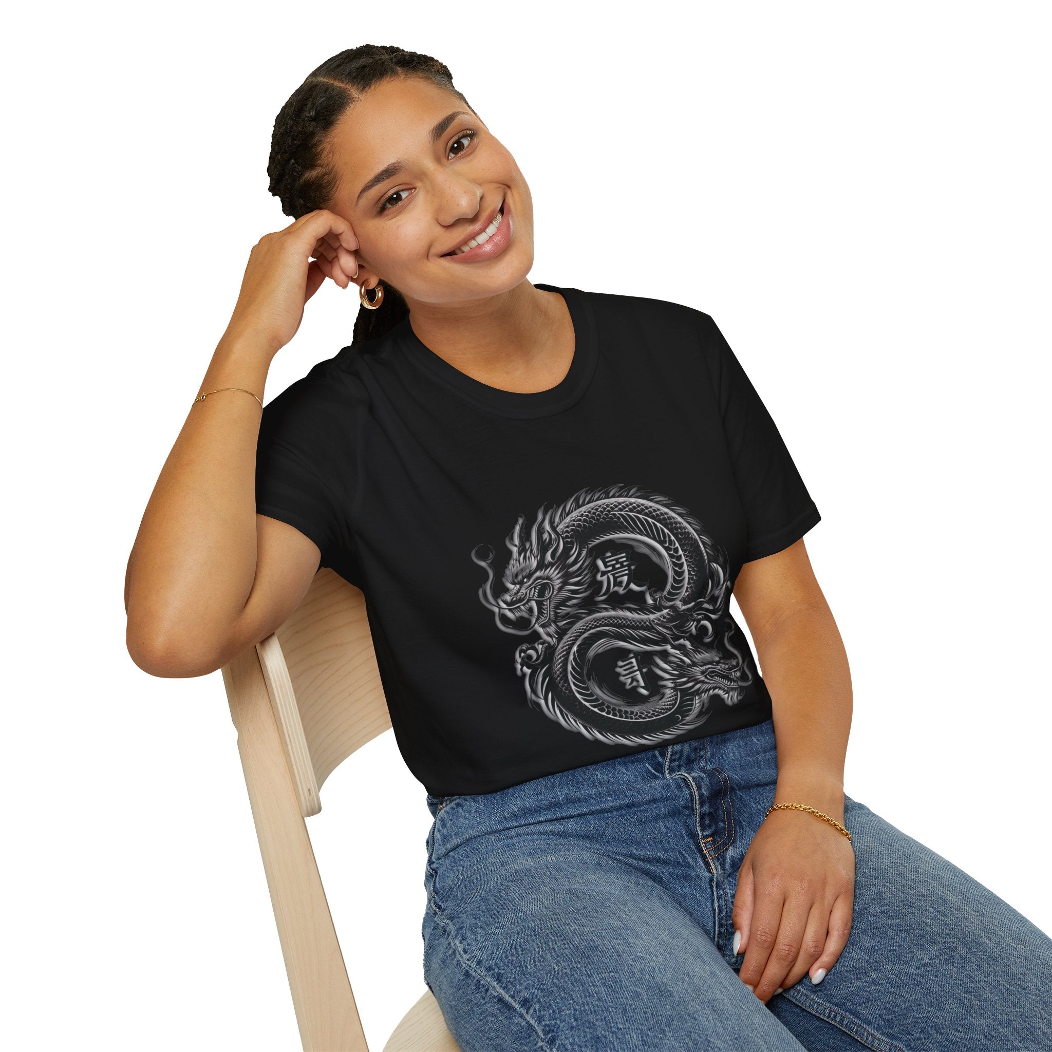Dragon T-shirt Men Women Graphic Tee Clothing Apparel Chinese Dagon Symbol Gift