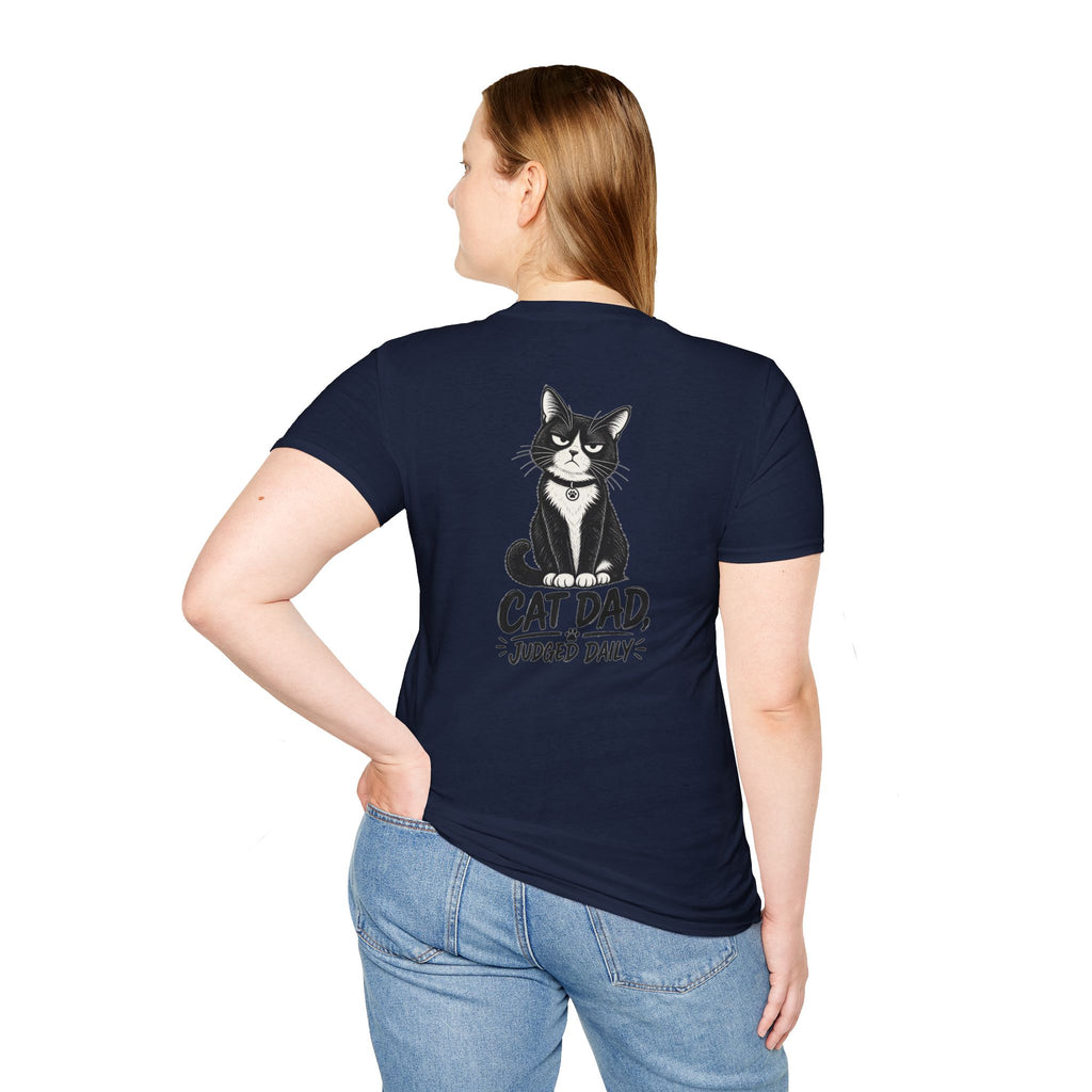 Cat Dad Shirt Judged Daily Funny Cat Lover Graphic Tee Dark Humor Tee Unique Gift Funny Tshirt