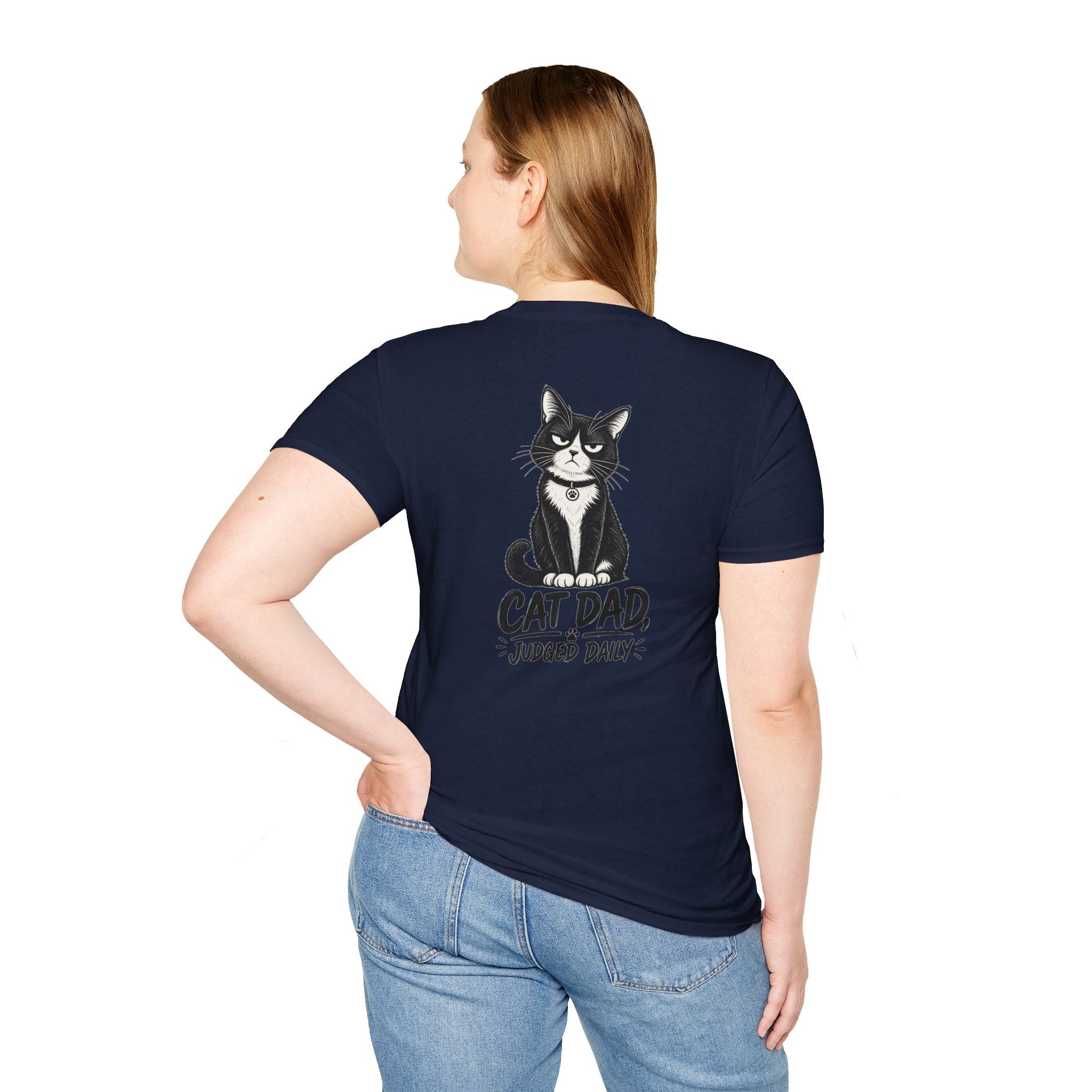 Cat Dad Shirt Judged Daily Funny Cat Lover Graphic Tee Dark Humor Tee Unique Gift Funny Tshirt