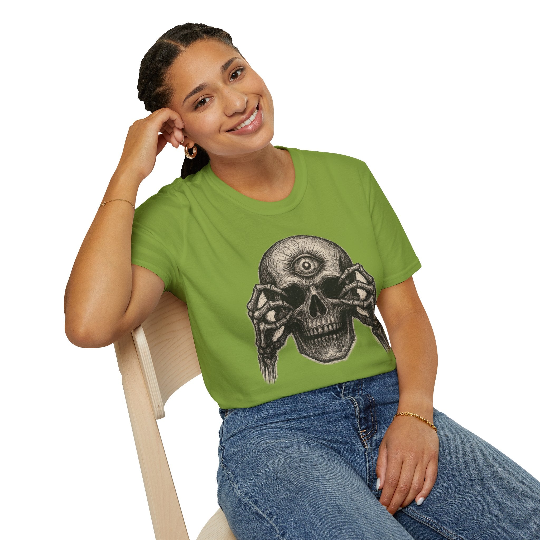 Mens Skull T-shirt Graphic Tees Skeleton Apparel Clothing Skulls Accessories Best Gift