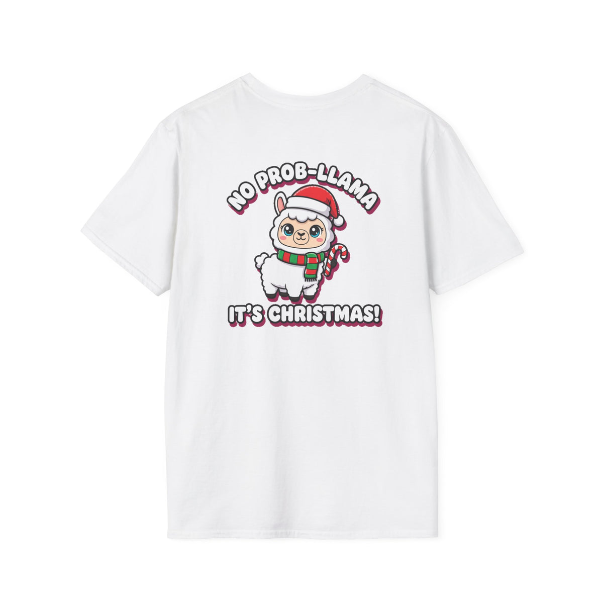 Cute Christmas Shirt No Prob Llama Its Christmas Funny Animal Unisex Softstyle Tee Christmas Gift