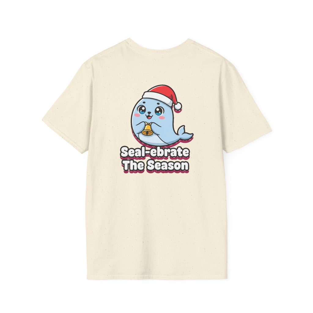 Cute Christmas Shirt Sealebrate The Season Funny Animal Unisex Softstyle Tee Christmas Gift