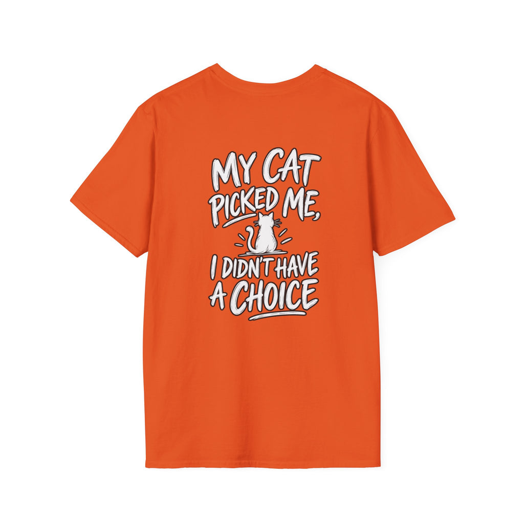 Cat Dad Shirt My Cat Picked Me Dark Humor Sarcastic Graphic Tee Unique Gift Funny Tshirt
