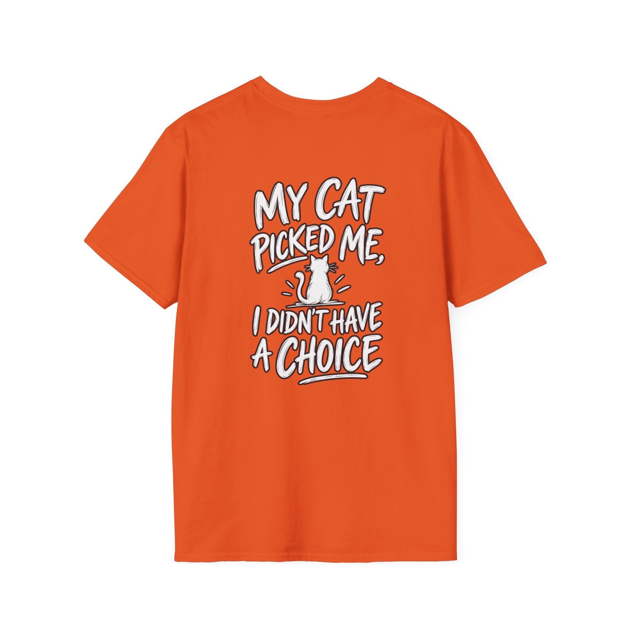 Cat Dad Shirt My Cat Picked Me Dark Humor Sarcastic Graphic Tee Unique Gift Funny Tshirt