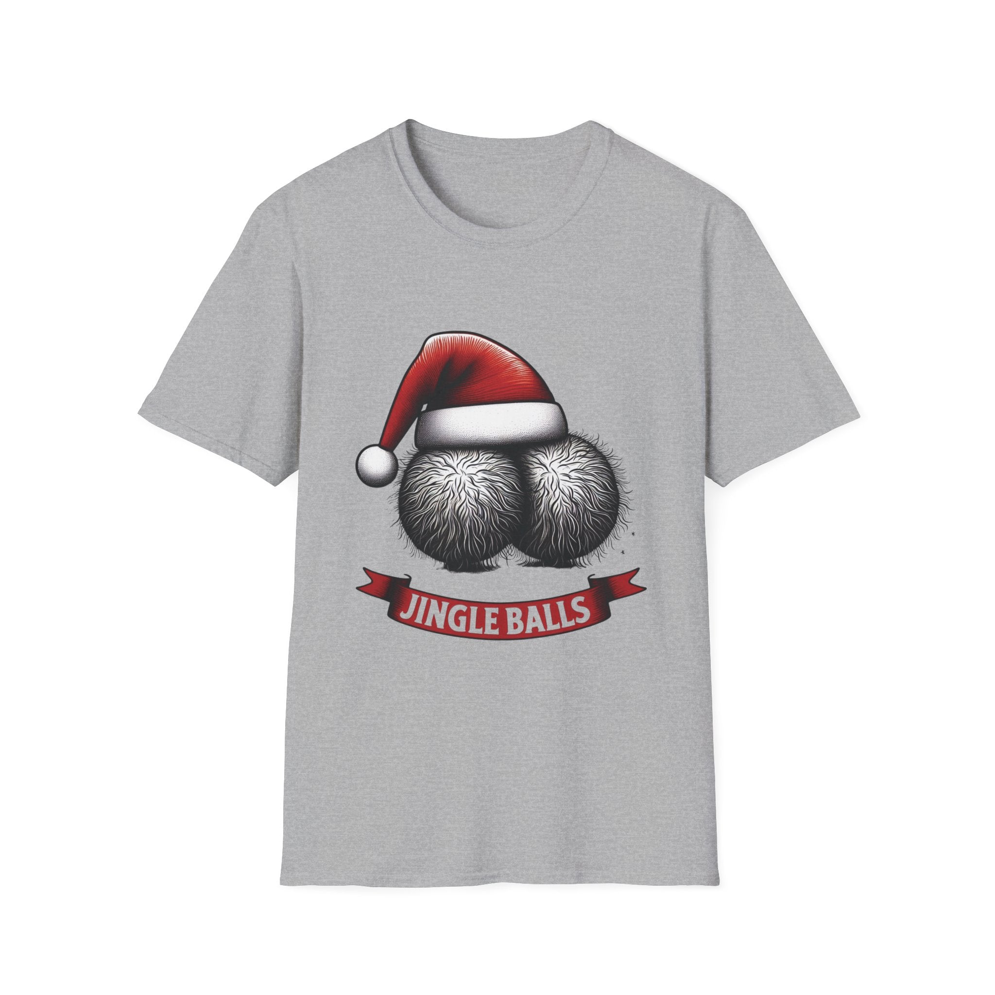 Tshirt Jingle Balls Funny Christmas T-Shirt Xmas Gift Tops Unisex Softstyle 2027