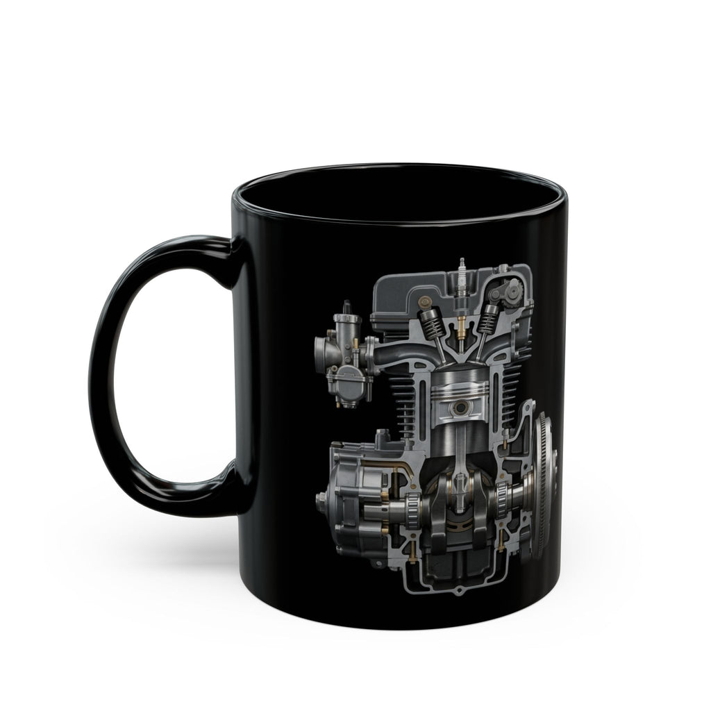 Mechanical Engine Mug 11oz Ceramic Coffee Cup Engineering Mechanic Gift for Dad