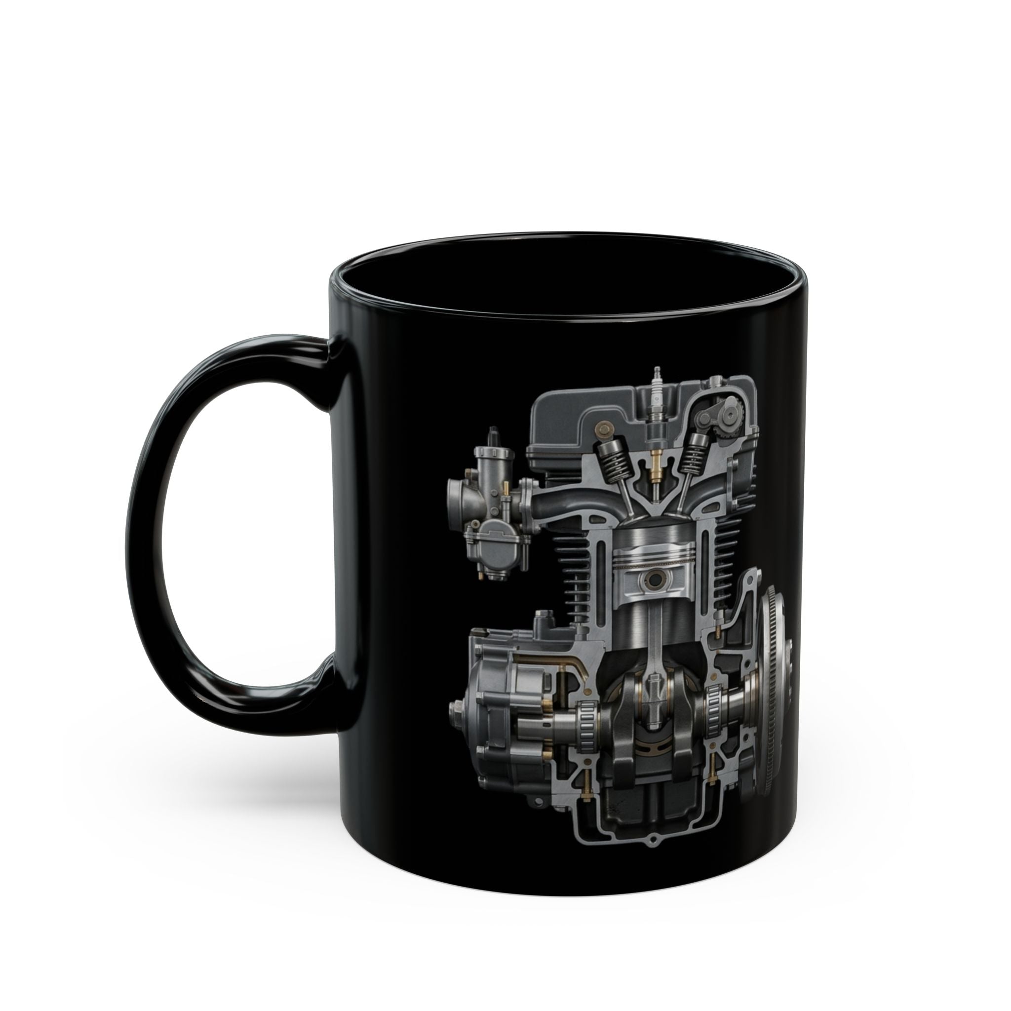 Mechanical Engine Mug 11oz Ceramic Coffee Cup Engineering Mechanic Gift for Dad