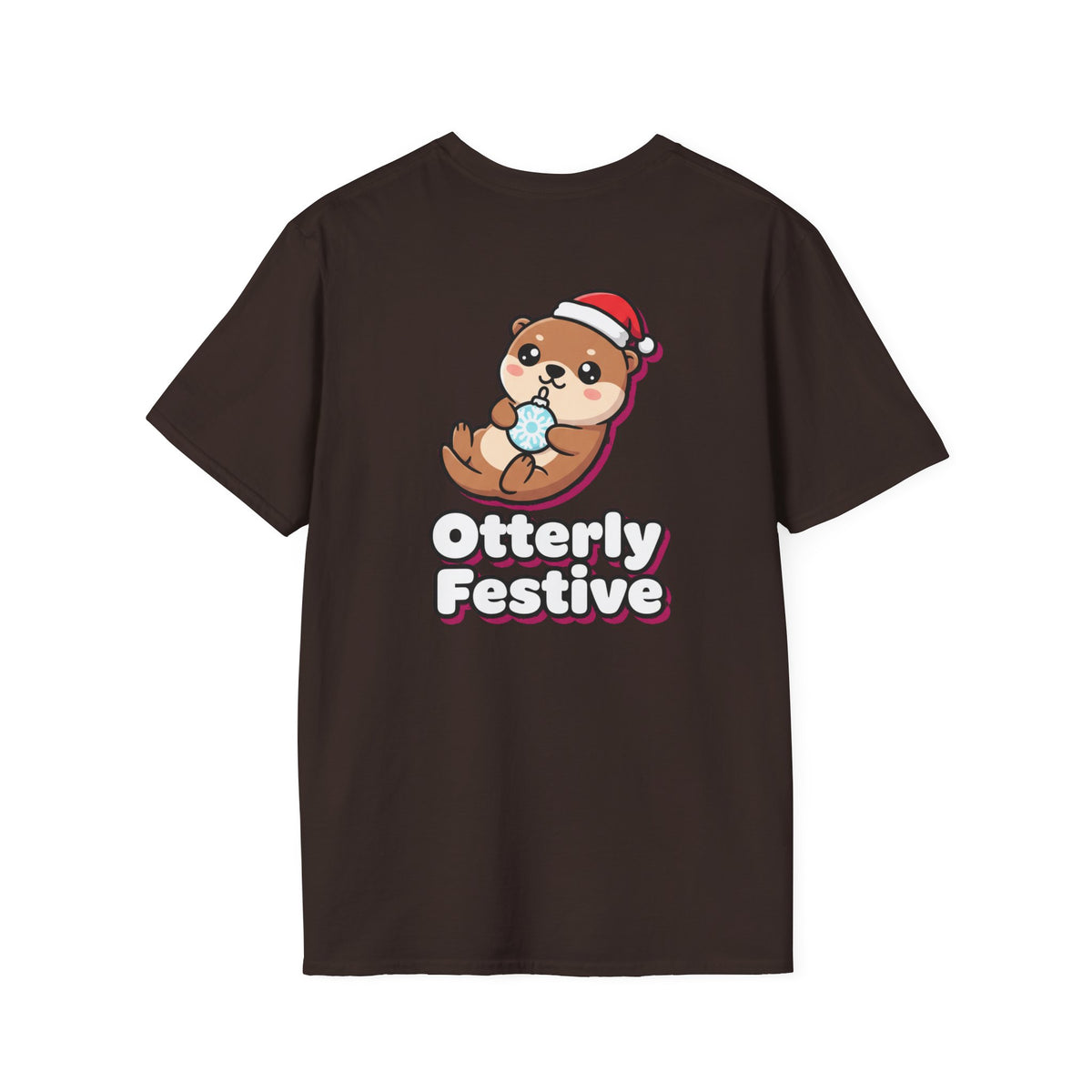 Cute Christmas Shirt Otterly Festive Funny Animal Unisex Softstyle Tee Christmas Gift