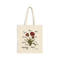 Floral Tote Bag Cute Botanical Print Stylish Cotton Flower Fashion Canvas Bag Us Best Gift