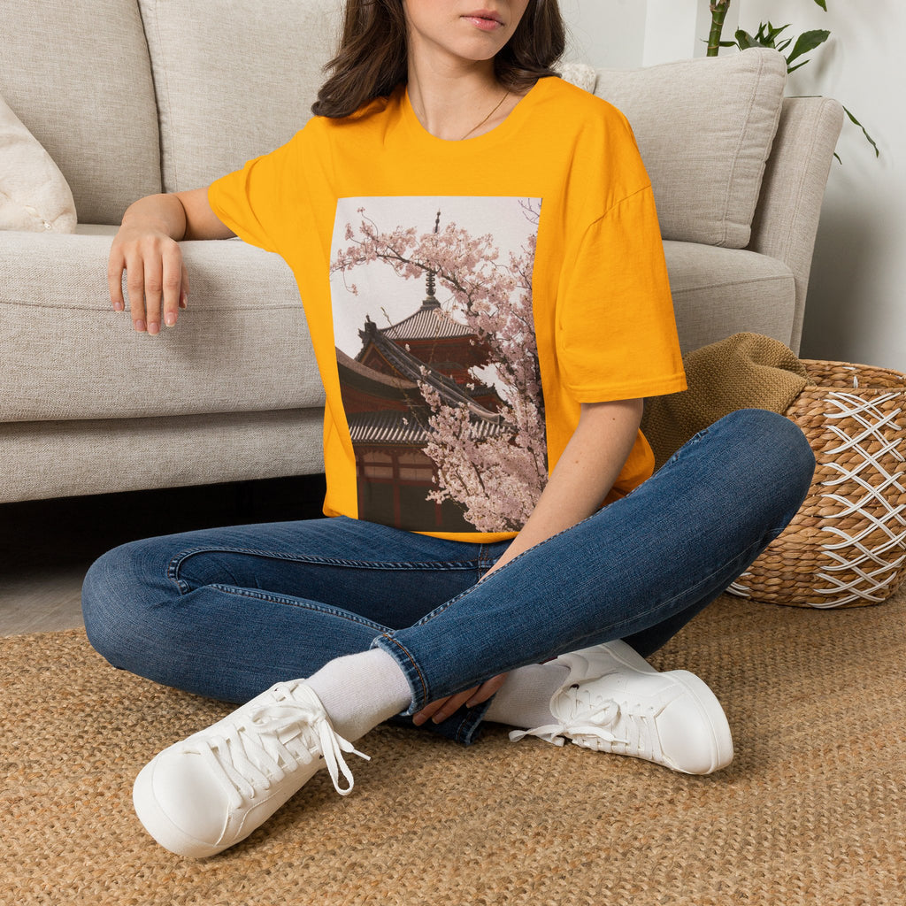 Japanese Art Shirt Sakura Cherry Blossom Japan's Flower Unisex Softstyle T-Shirt