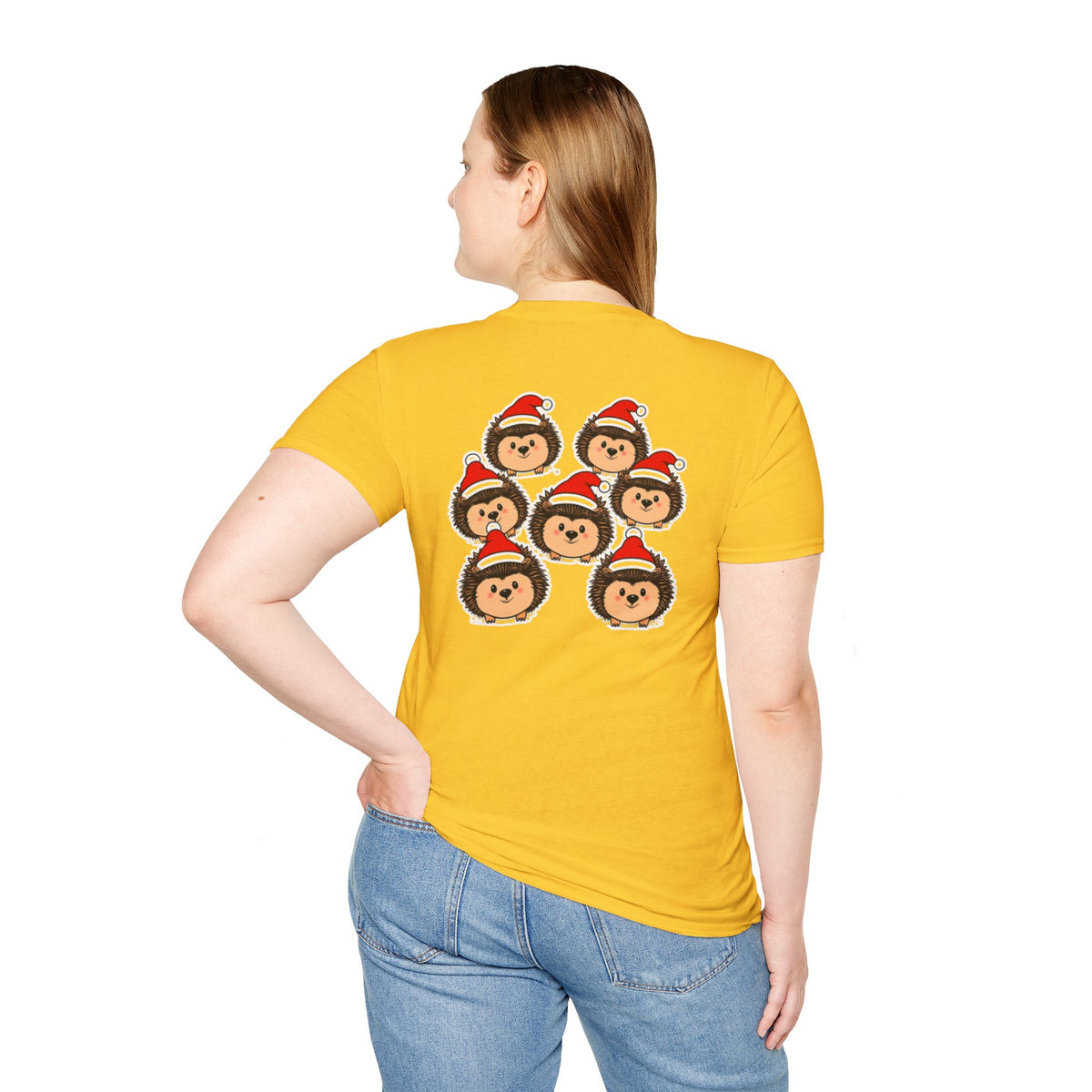 Christmas Hedgehogs Family T-Shirt | Cute Cartoon Holiday Design Unique Holiday Gift Shirt