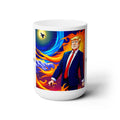 Donald Trump Never Surrender Anime Ceramic Coffee Tea Mug Best Funny Gift 15oz