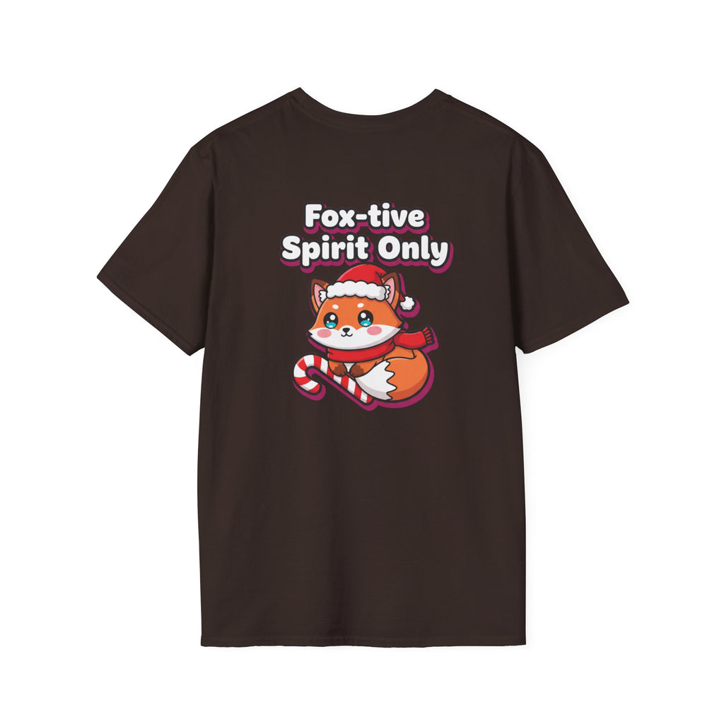 Cute Christmas Shirt Foxtive Spirit Only Funny Animal Unisex Softstyle Tee Christmas Gift
