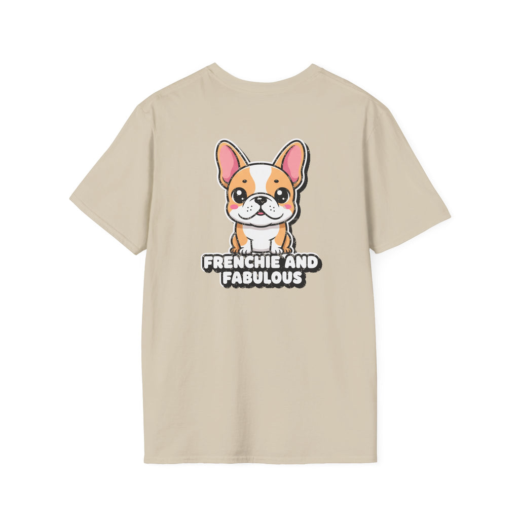 Cute French Bulldog Shirt Frenchie And Fabulous Funny Dog Lover Unisex Softstyle Tee Gift