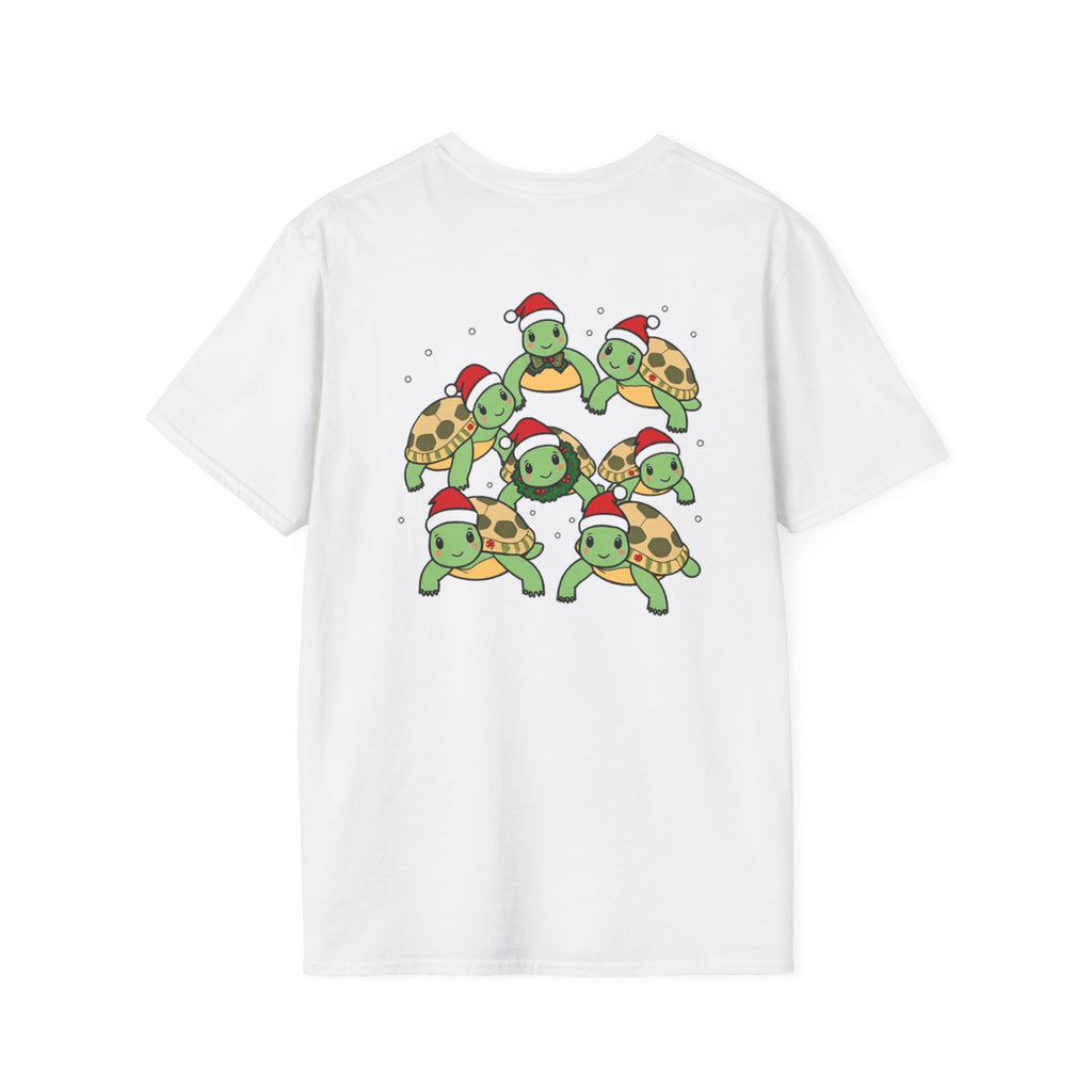 Christmas Turtles Family T-Shirt | Cute Cartoon Unique Holiday Design Gift Shirt