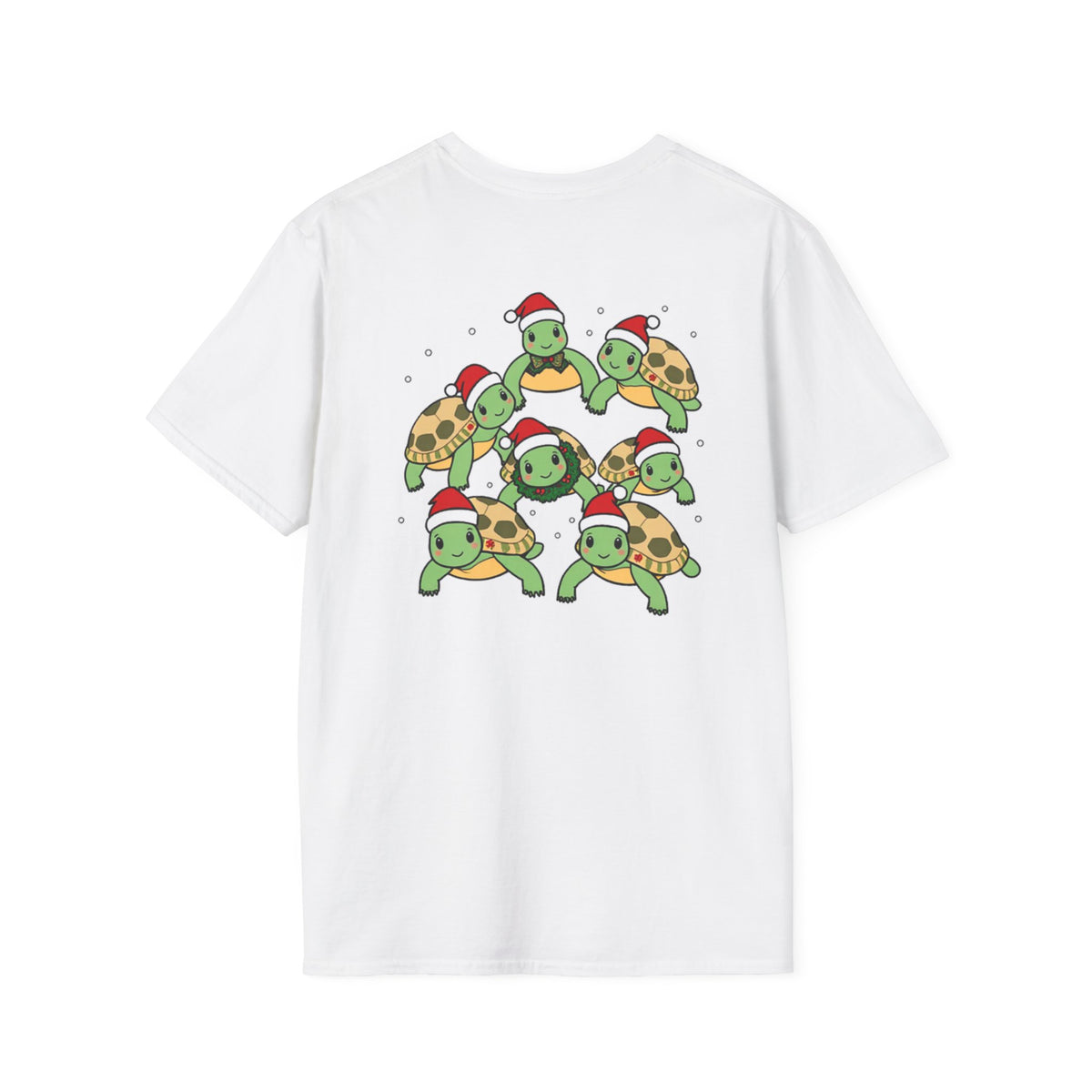 Christmas Turtles Family T-Shirt | Cute Cartoon Unique Holiday Design Gift Shirt