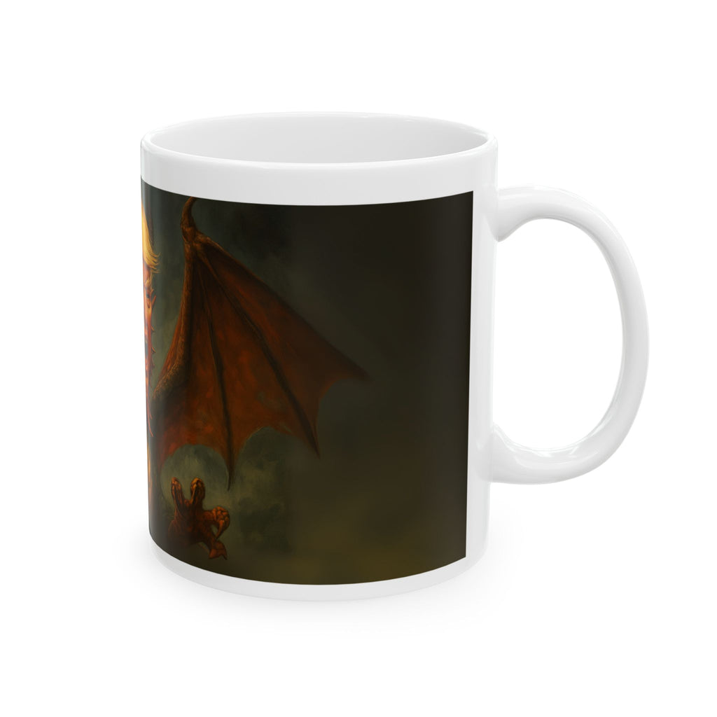 Funny Donald Trump as Dragon Mug Unique Gift Best for Coffee Lovers Tea Cup 11oz