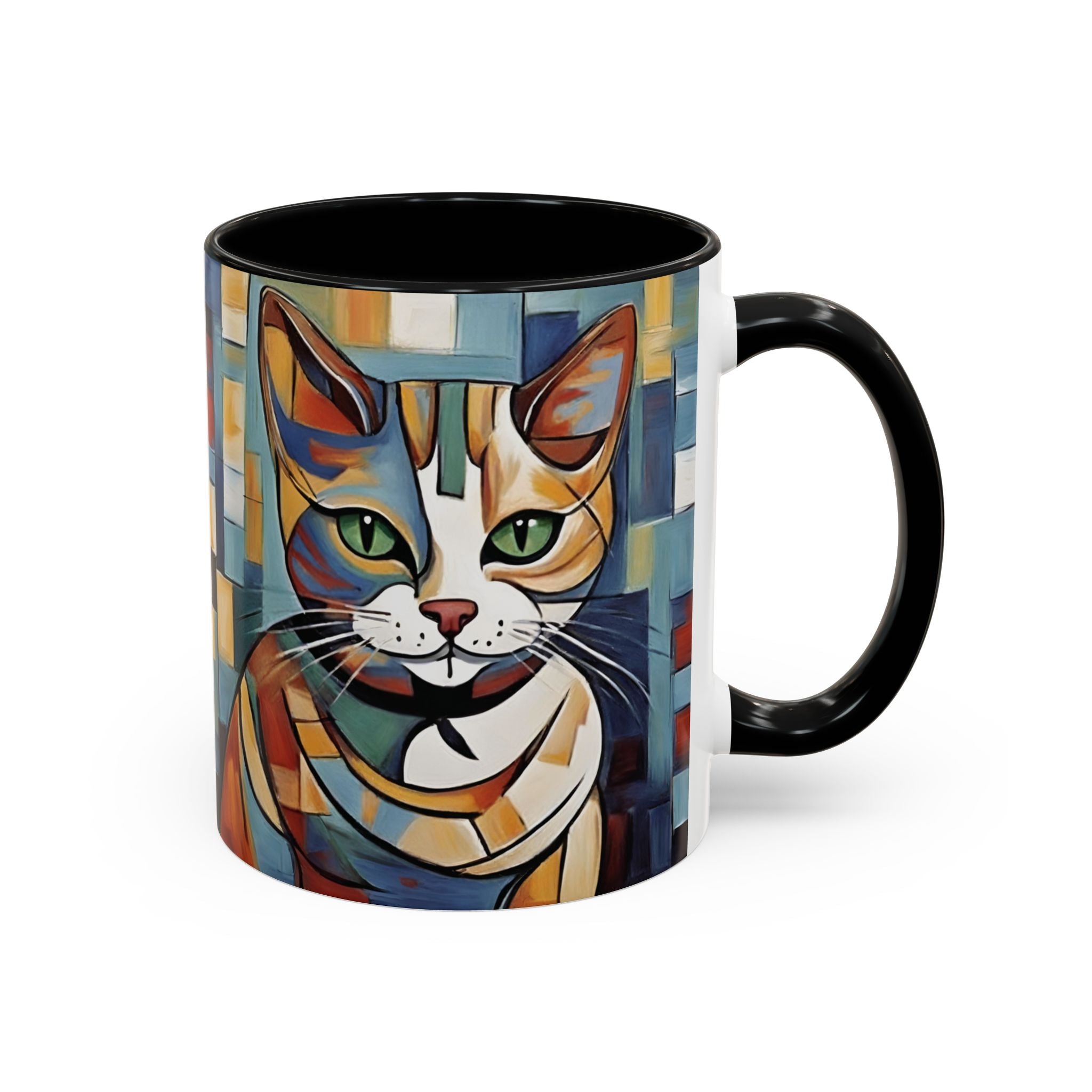 Cat For Mom Lover Picasso Art Funny Coffee Tea Ceramic Mug Office Work Cup Gift