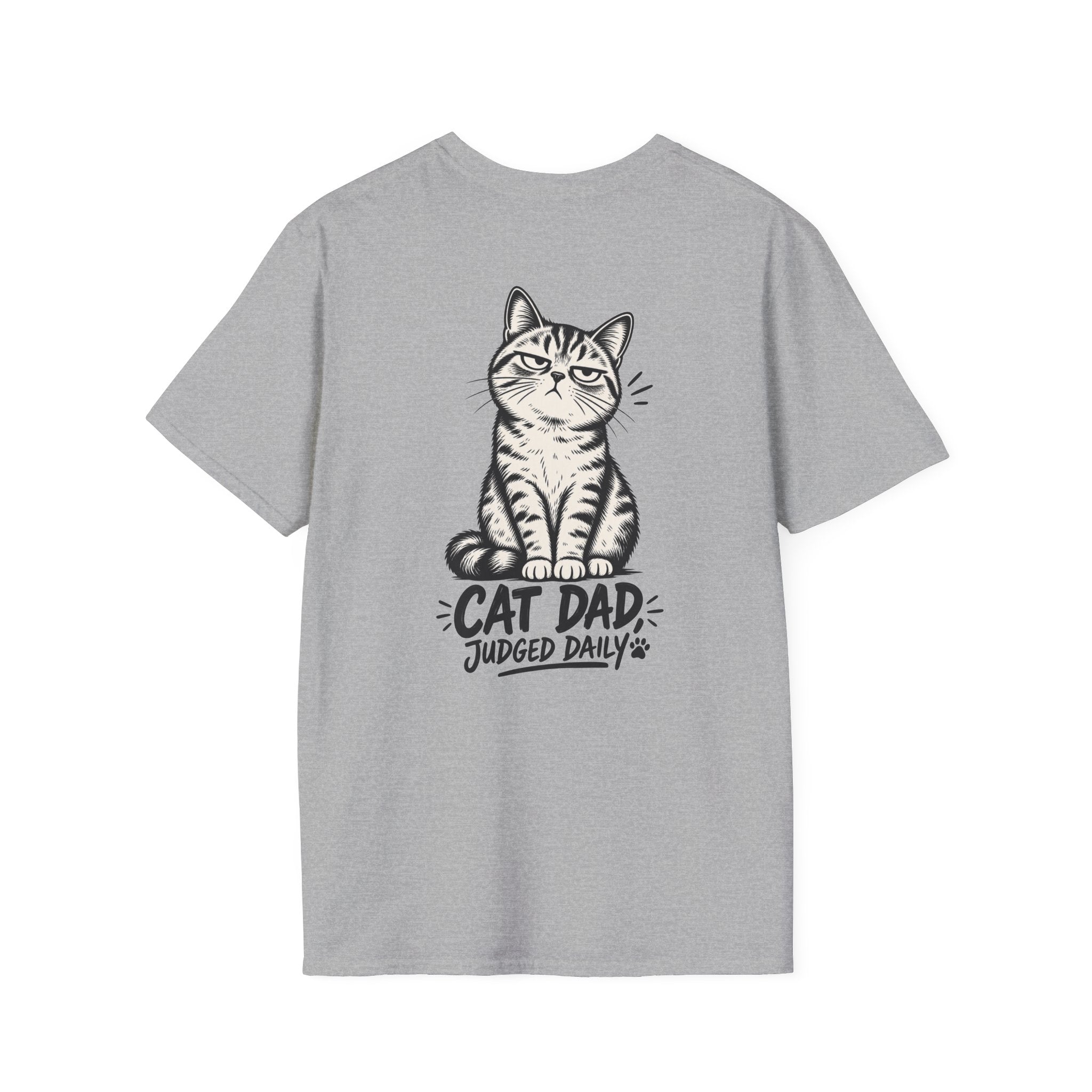 Cat Dad Shirt Judged Daily Funny Cat Lover Graphic Tee Dark Humor Tee Unique Gift Funny Tshirt