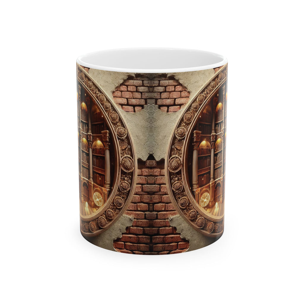3D Bookshelf Mug-Library Book Shelf Mugs Book Lover Ceramic Mug Shelf Cup Gifts