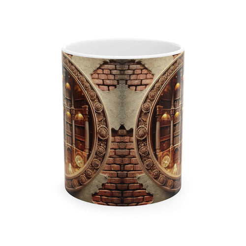 3D Bookshelf Mug-Library Book Shelf Mugs Book Lover Ceramic Mug Shelf Cup Gifts