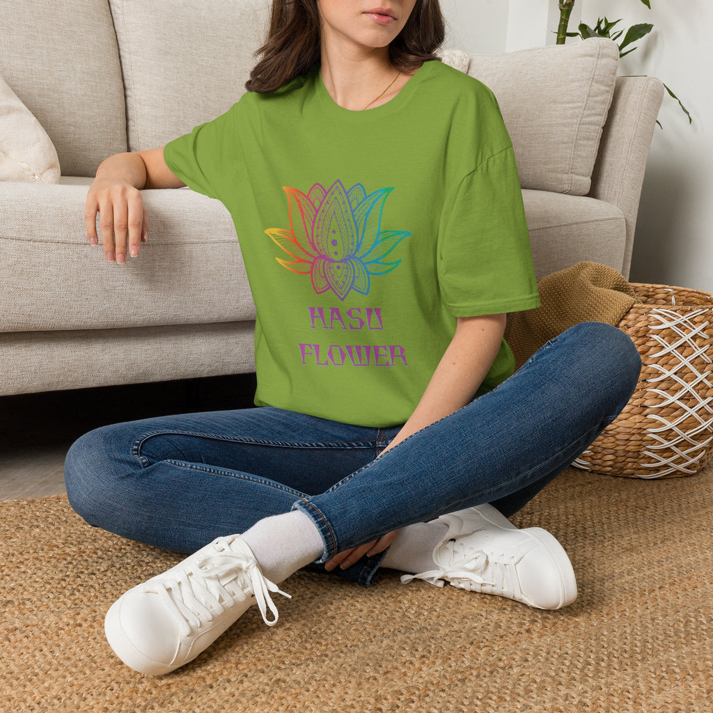 Hasu Japanese Art Shirt Unisex Softstyle Lotus Flower T-shirt Japan Flower Gift